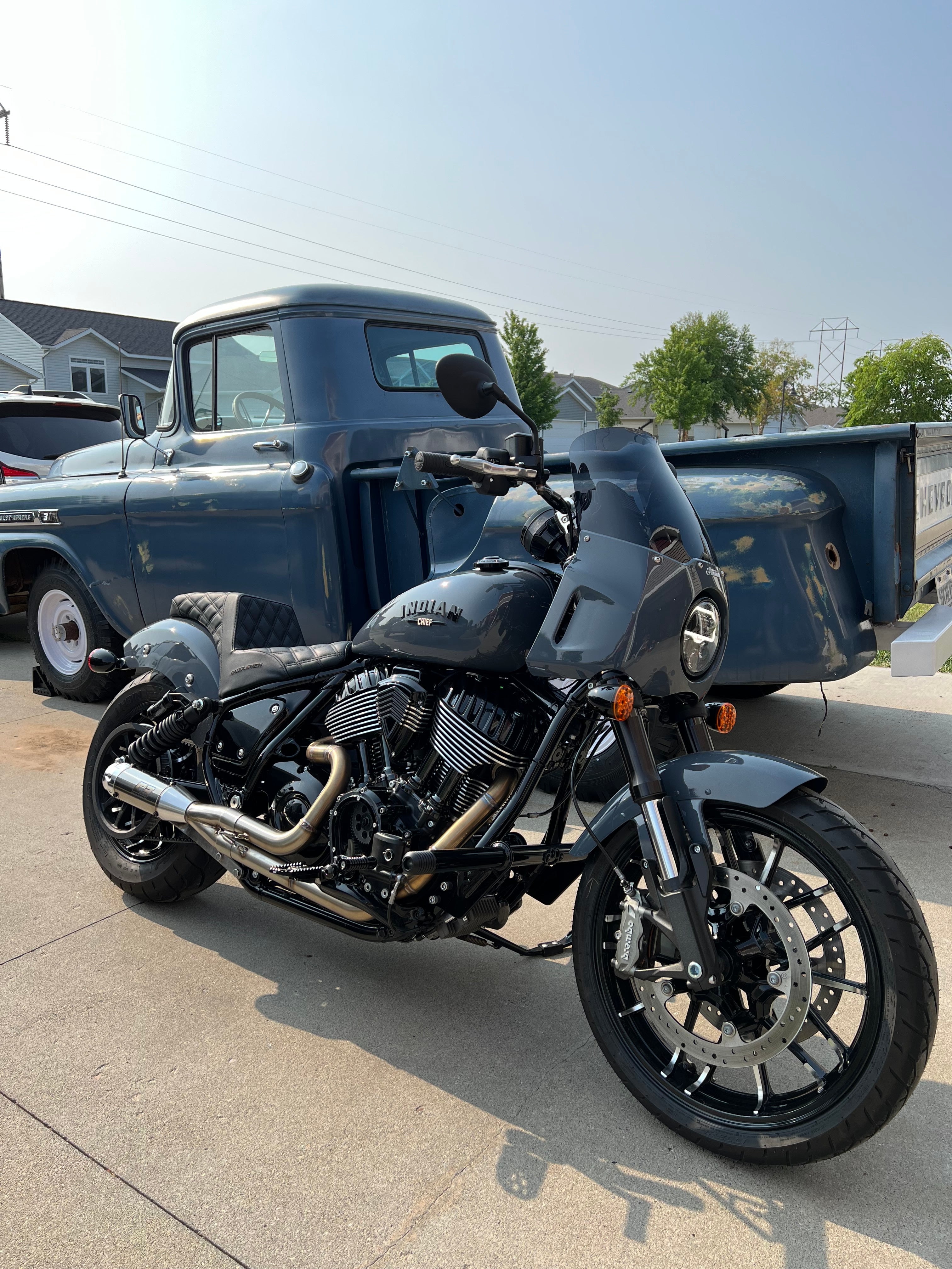 2022 indian chief dark shop horse exhaust